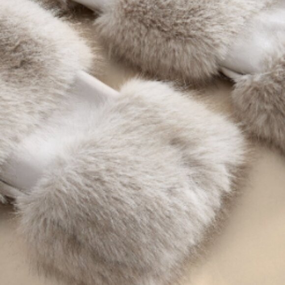 Elegant Long Women's warm Faux Fur Patchwork Coat - Picture 5 of 11